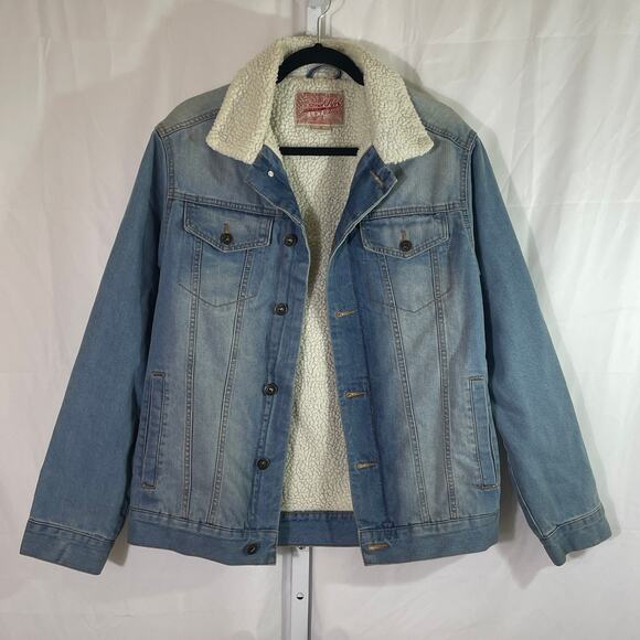 Brooklyn Cloth Two-Toned Jean Jacket - Men Size M - Blue - Picture 1 of 4